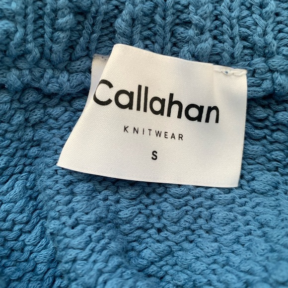 NWT Callahan Knitwear Stripe Dress Size Small Blue and White - Picture 6 of 7